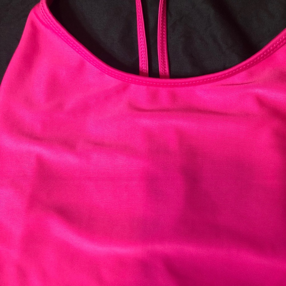 Revamped hot pink “beach bum” one piece swimsuit - Picture 5 of 9